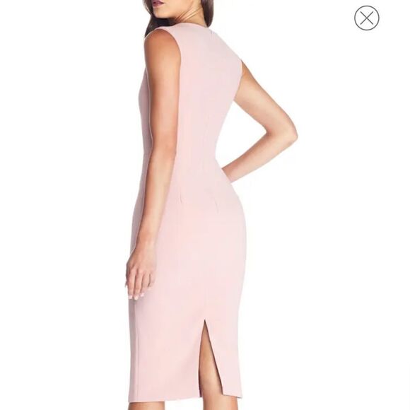 DRESS THE POPULATION Elle Sheath in blush Size XS - Picture 4 of 8